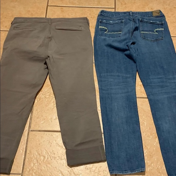 2 american Eagle Jeans sz 10 tomboy denim - Picture 11 of 11